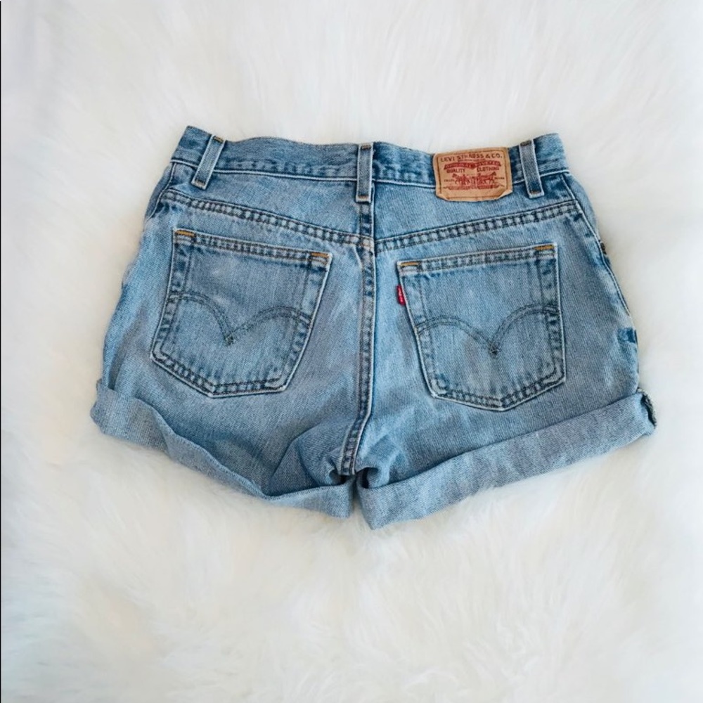 Levi Vintage High-Waisted Jean Shorts